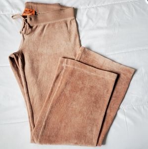 S | Vintage Juicy Couture Velour Pants | Gently Used | Camel/Brown